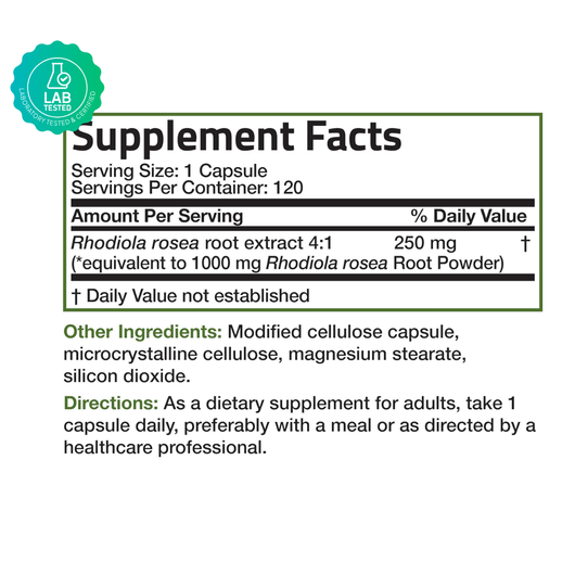 100% Rhodiola Rosea